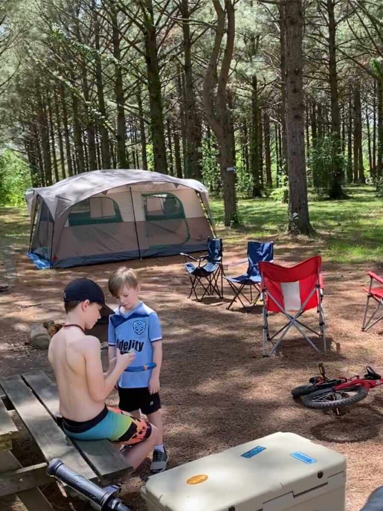 Boys-tent-camping